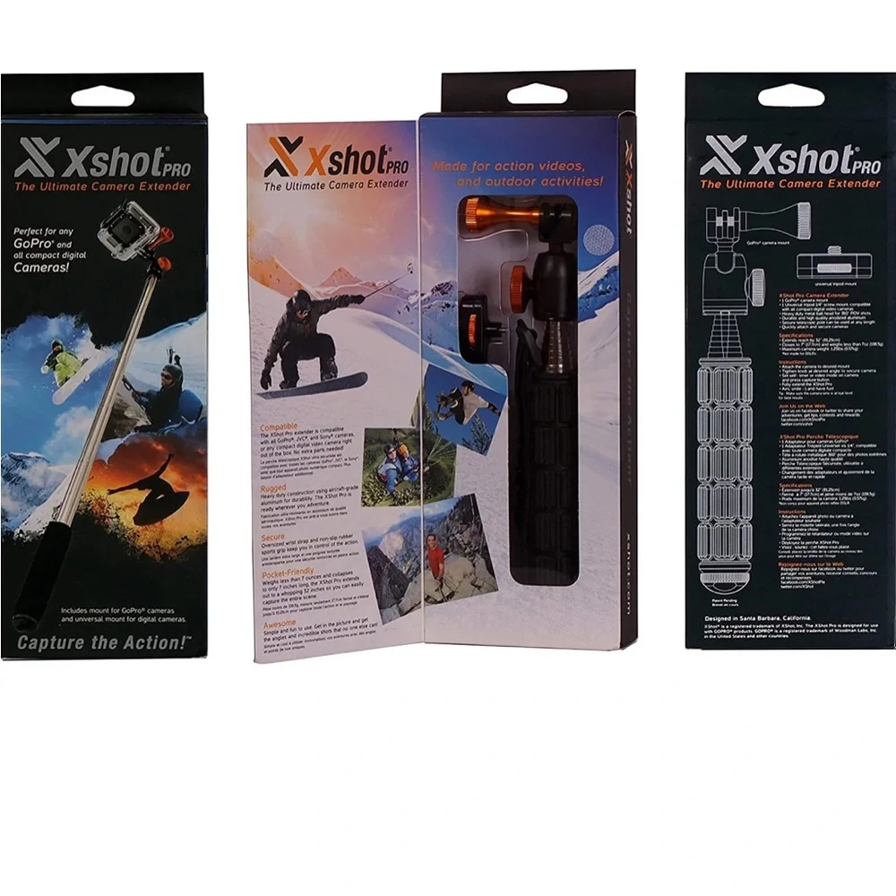 X shot camera extender for go pro